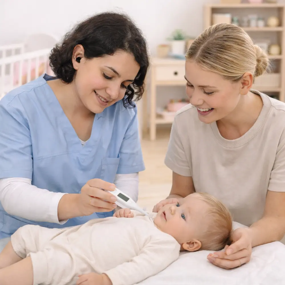 RSAI en crèche - prise de temperature